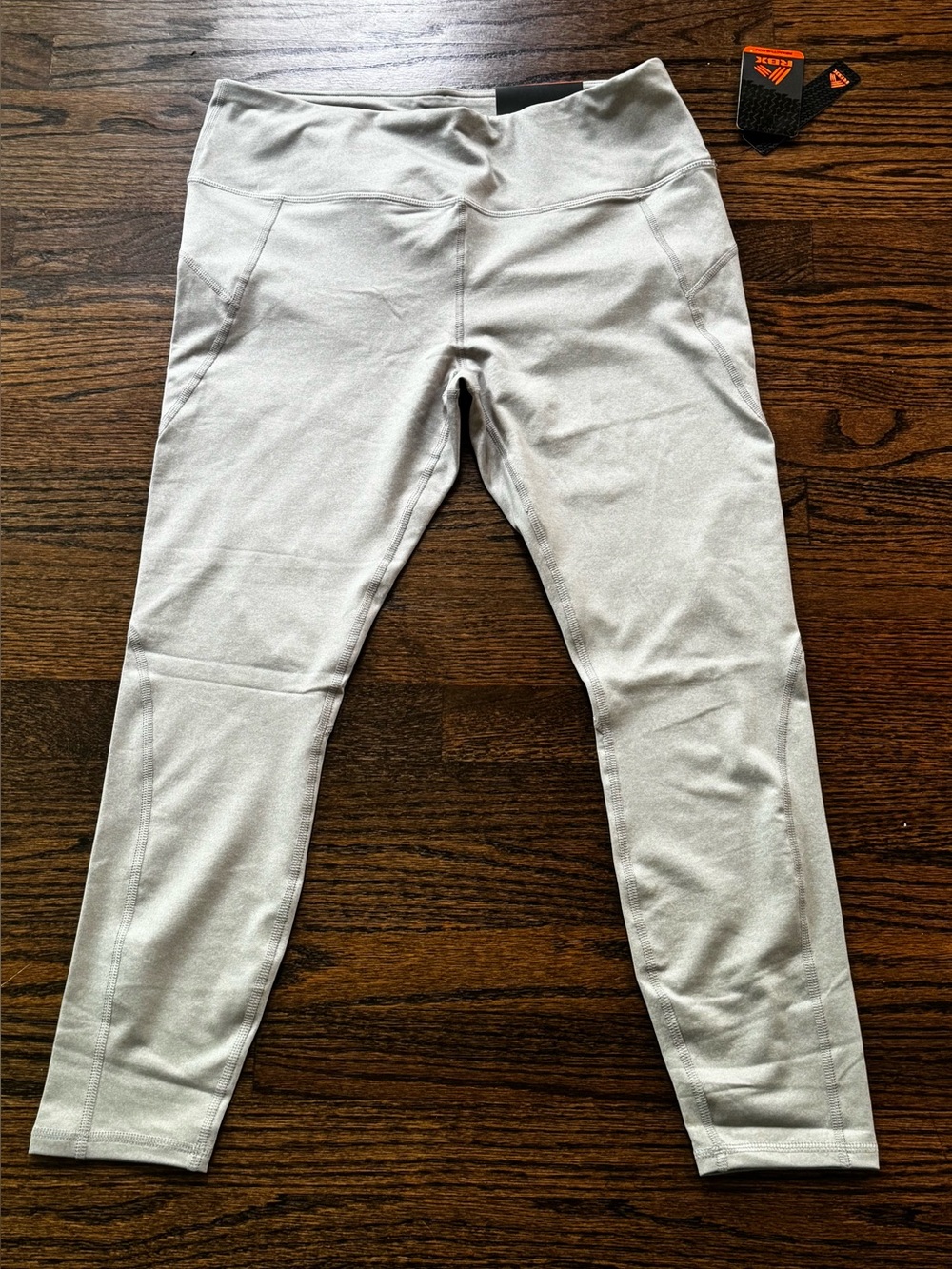RBX ladies Light Gray Active 7/8 Leggings size XL